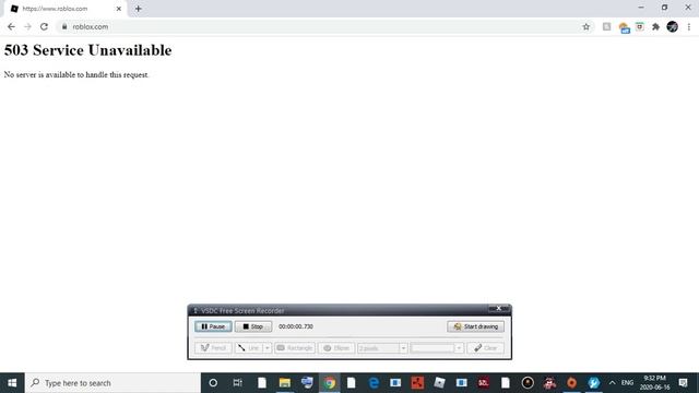 ROBLOX ERROR 503 DDOS ATTACKS RIGHT NOW 2020/06/16 смотреть онлайн