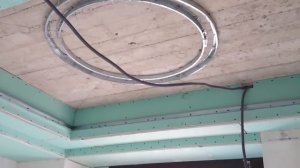 Полусфера из гипсокартона и прямые короба. Потолок из гипсокартона #8