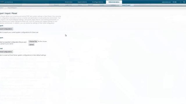 Backing Up and Restoring Settings in Zend Server смотреть онлайн