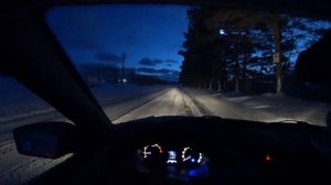 Ночная поездка от первого лица за рулем Lada Granta FL 2019 1.6 8кл