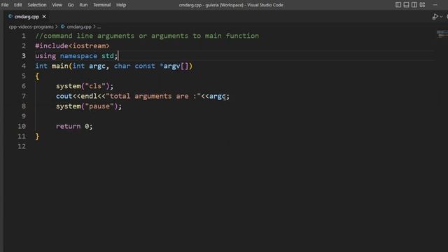 Command line arguments смотреть онлайн