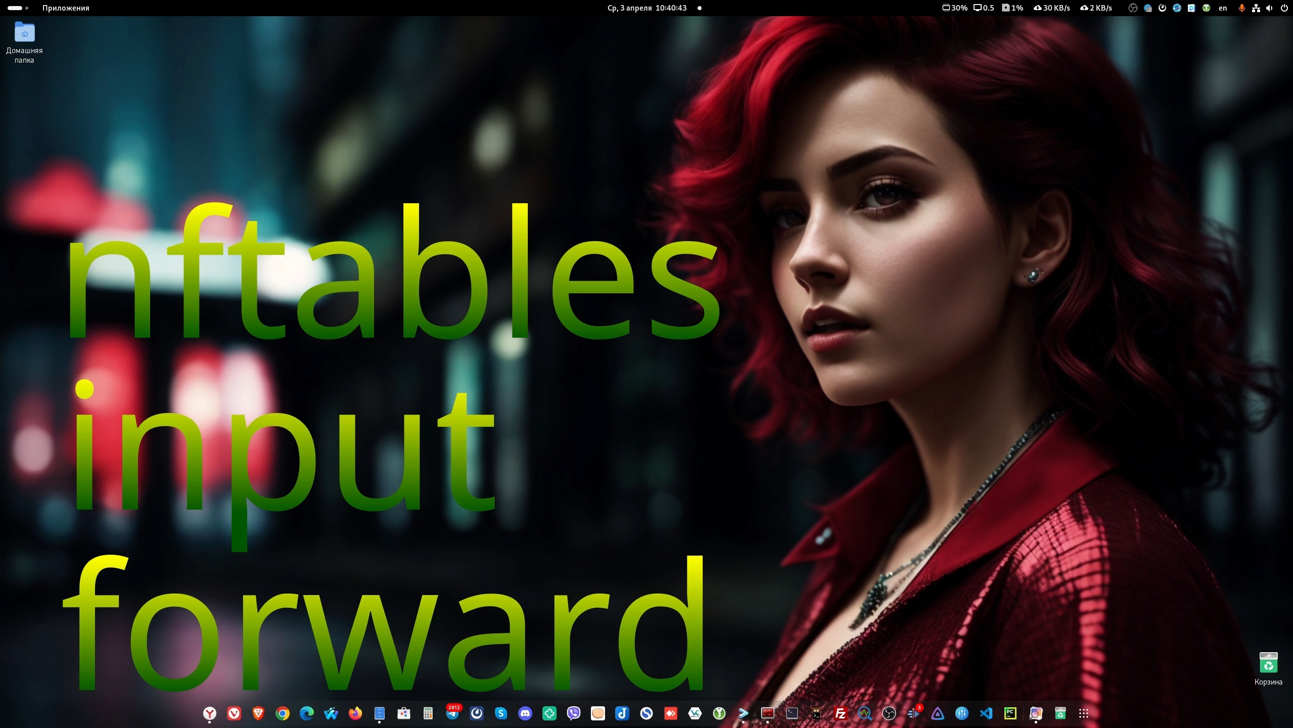 nftables часть 5 - Type filter hook input, forward.
