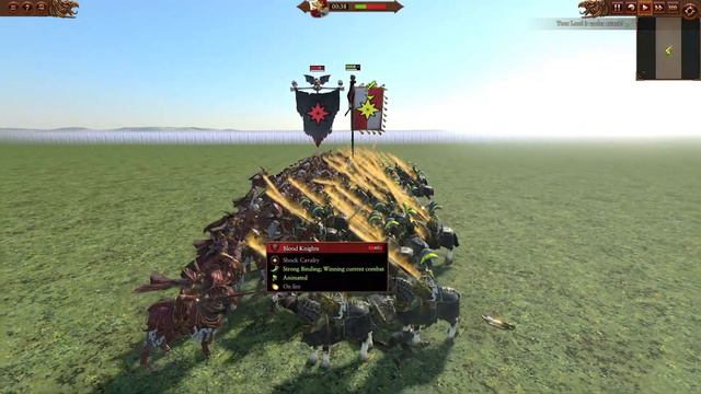 Knights of the Blazing Sun VS Blood Knights. Total War Warhammer 3 смотреть онлайн