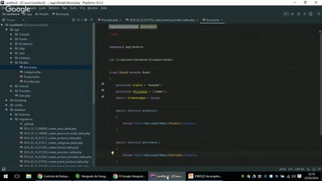 Controle de Estoque com Laravel 5.1 do começo ao fim - Parte 03 смотреть онлайн