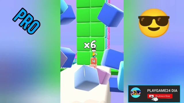 NOOB VS PRO VS HACKER VS GOD in Cube Run 3D 2048 смотреть онлайн
