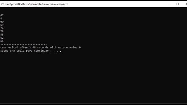 Números aleatorios con el archivo de encabezado ctime смотреть онлайн