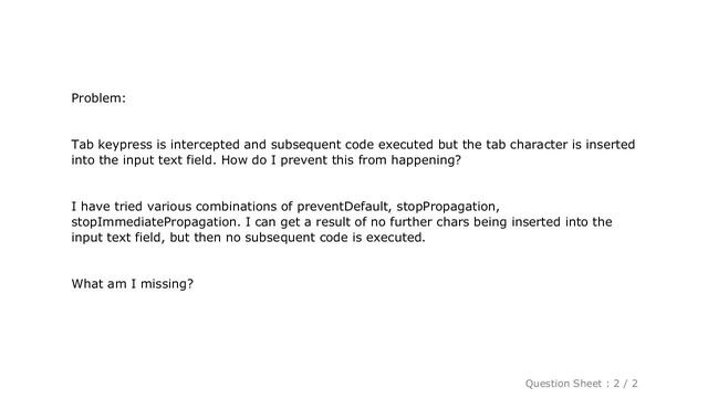 jQuery : Prevent React from capturing tab character смотреть онлайн