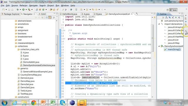 Introduction to Java Collections Class & Methods смотреть онлайн