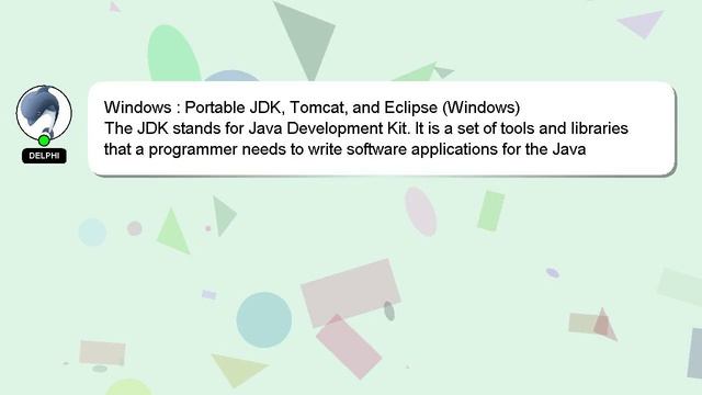 Windows : Portable JDK, Tomcat, and Eclipse (Windows) смотреть онлайн