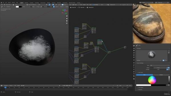 Creating a Hero Weapon for Games - Часть 41 - Shoe Texturing