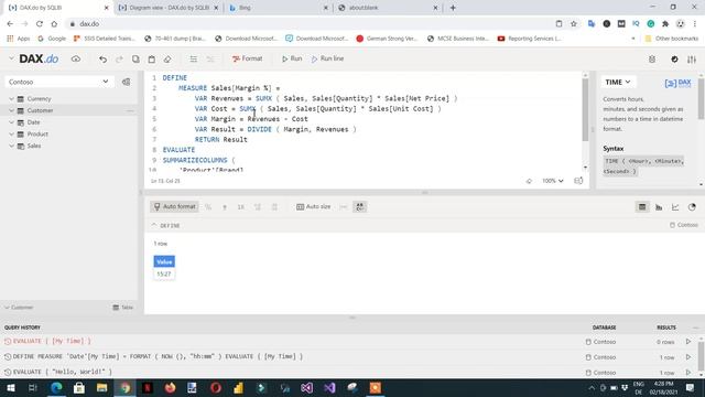 Learn DAX online using DAX.do (A project from SQLBI.com) - 57 смотреть онлайн
