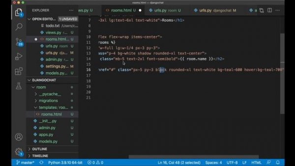 Python Django Realtime Chat Project - Full Course