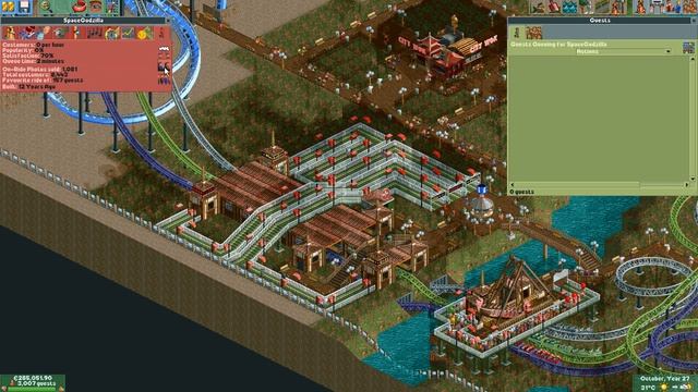 Let's Play RollerCoaster Tycoon 2 (Bumbly Bazaar) - Ep. 58: COLORS MAKE MY FINGERS HURT смотреть онлайн