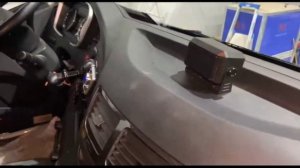 Установка воздушного отопителя Thermotrans на самосвал FAW.