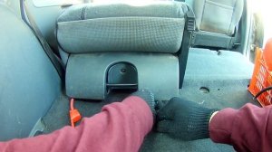 Mitsubishi Colt HOW TO LIFT UP / REMOVE REAR SEAT IF THE LEVER IS BROKEN