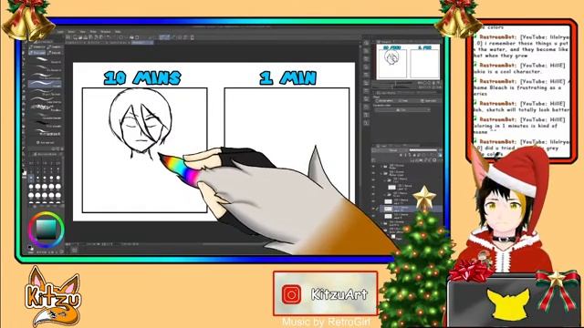 VTuber Artist | Let's speed draw some anime characters! смотреть онлайн