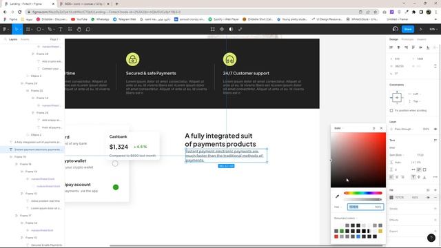 Fintech Landing Page Design Using Figma + Responsive + Auto Layout | Figma Tutorial смотреть онлайн