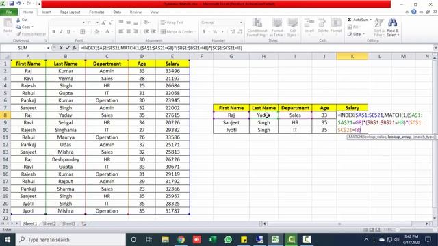 258* How to use INDEX + DYNAMIC MATCH Formula in Excel English} смотреть онлайн
