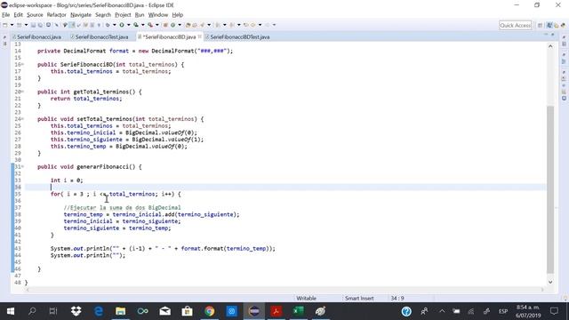 Cálculo de Términos Serie Fibonacci en Java Usando BigDecimal смотреть онлайн