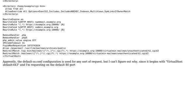 Setting up a multi-domain apache with nameservers, but every request is handled by the default... смотреть онлайн