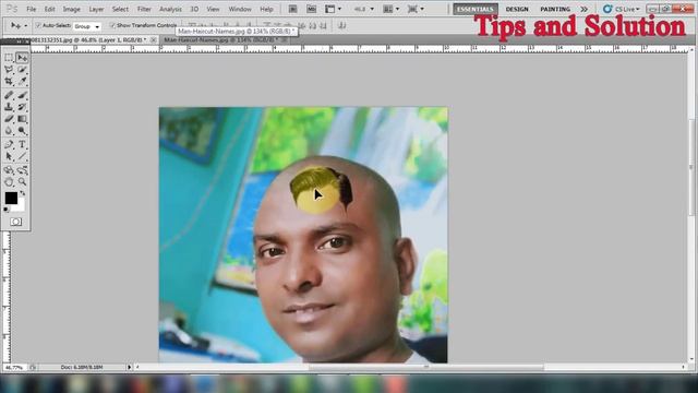 गंजे फोटो में बाल कैसे डाले || Photoshop Tutorial | Tips and Solution смотреть онлайн