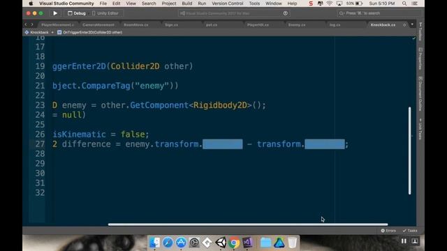 Part 17 - Knockback: Make a game like Zelda using Unity and C# смотреть онлайн