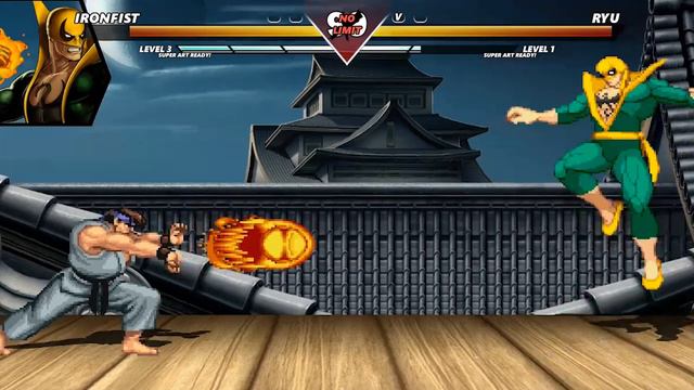 Ironfist vs Ryu - Mugen Street Fighter Epic Fight смотреть онлайн
