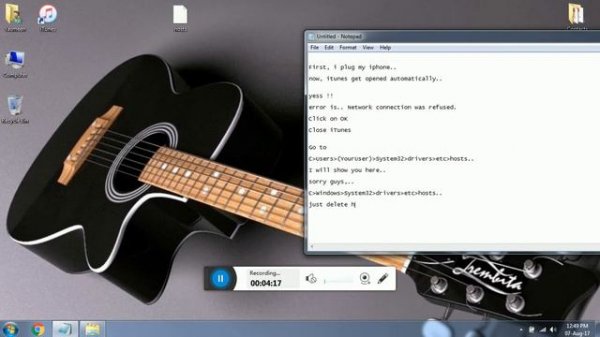 iTunes error. Solution. Network connection was refused.