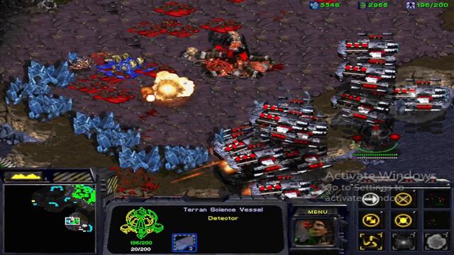 StarCraft Brood War (1998) Patch v.1.16.1 - 1 Terran vs. 7 Random AI смотреть онлайн