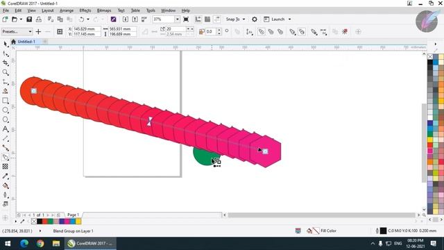 Blend Tool | CorelDRAW | Class 20 смотреть онлайн