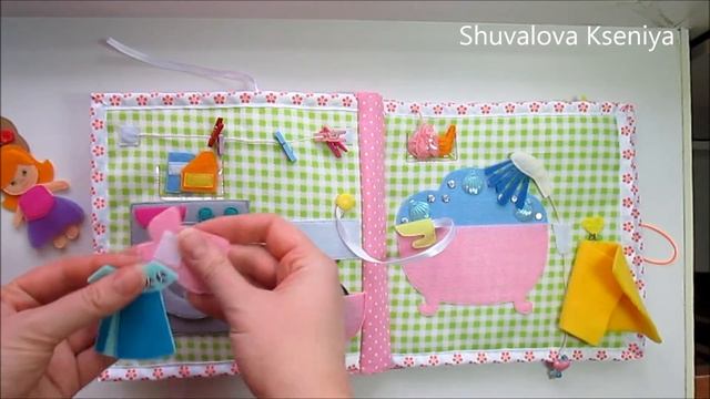 развивающая книжка кукольный домик #2 \ Dollhouse soft book #2 смотреть онлайн