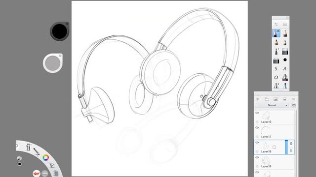 INDUSTRIAL & PRODUCT DESIGN SKETCHING : ep. 8 - HEADPHONES (Timelapse) смотреть онлайн