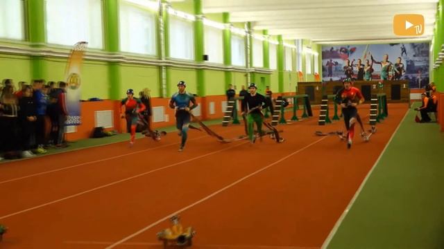 Чемпионат Беларуси по пожарно-спасательному спорту в помещениях. Никита Черепко - 15.60 с. смотреть онлайн