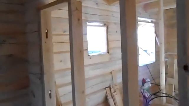 Качественная Норвежская рубка, Дом из лафета под ключ, Усадочные перегородки в деревянном доме. смотреть онлайн