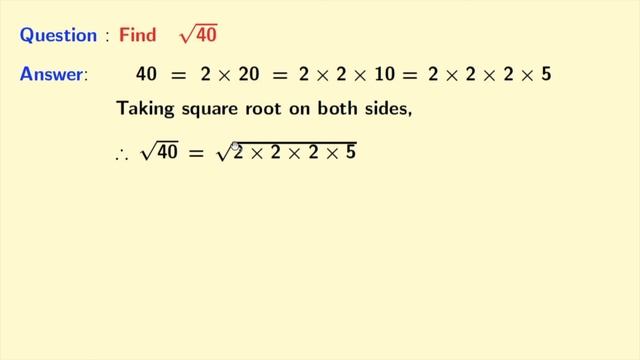 Simplify square root of 40 || Root 40 смотреть онлайн