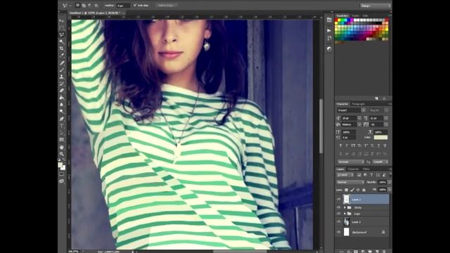 Photoshop Genius - Polygonal Portrait смотреть онлайн