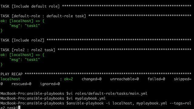 Using tags within Ansible include_role смотреть онлайн