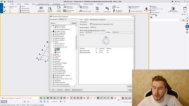 Tekla Structures | База знаний. Каталог профилей