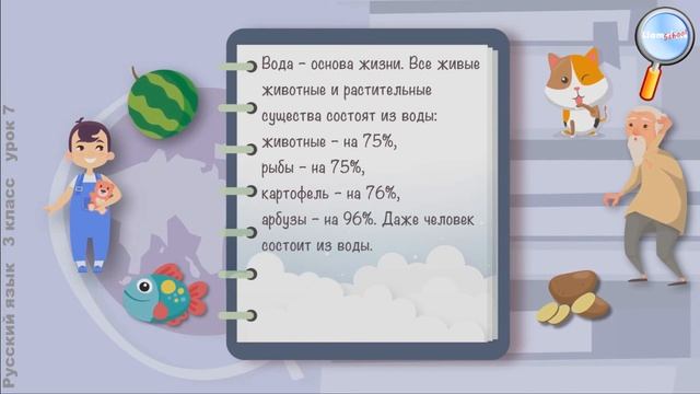 Русский язык 3 класс (Урок№7 - Виды предложений по интонации.) смотреть онлайн