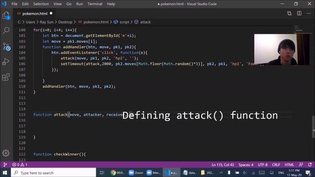 Building Pokemon Game in 17 min 50 sec (FROM SCRATCH) (plain browser Javascript) смотреть онлайн
