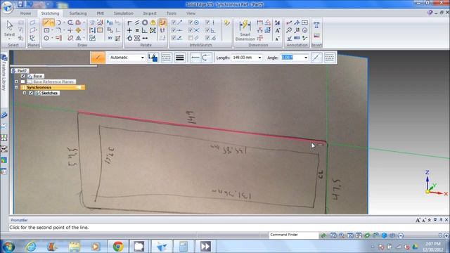 Using a 2D image to Sketch in Solid Edge смотреть онлайн