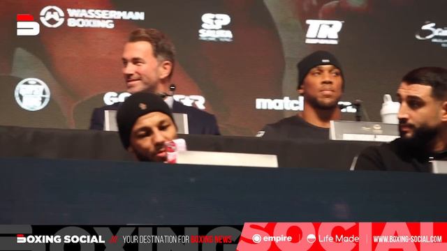 Anthony Joshua FUMES At Jarrell Miller As Pair EXPLODE At Press Conference