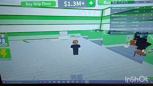 Getting The Money On Roblox Millionaire Tycoon.