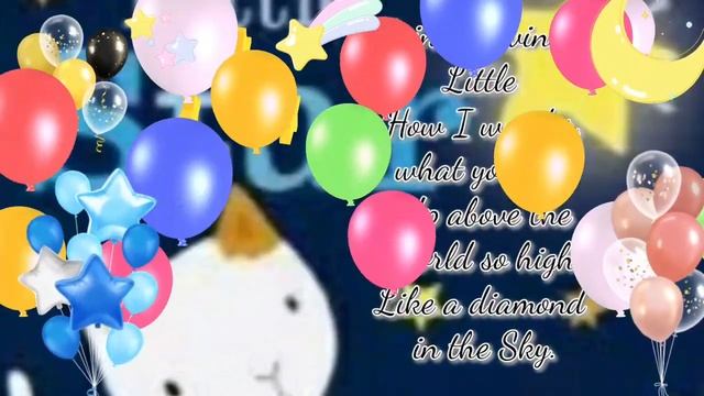 Twinkle Twinkle Little Star rhymes| poems for kids in english with sound | kids learn easily rhymes смотреть онлайн