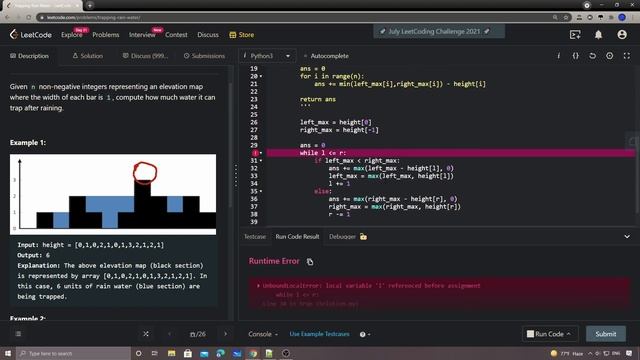 LeetCode 42. Trapping Rain Water смотреть онлайн