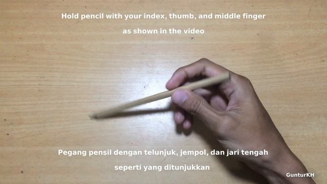 Thumb Around Tutorial Video - Pen Spinning Trick (English and Bahasa Indonesia Version) смотреть онлайн