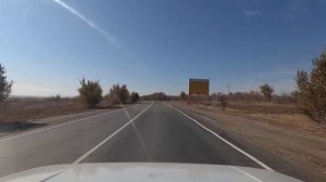 Трасса Орск- Оренбург, камера в машине.