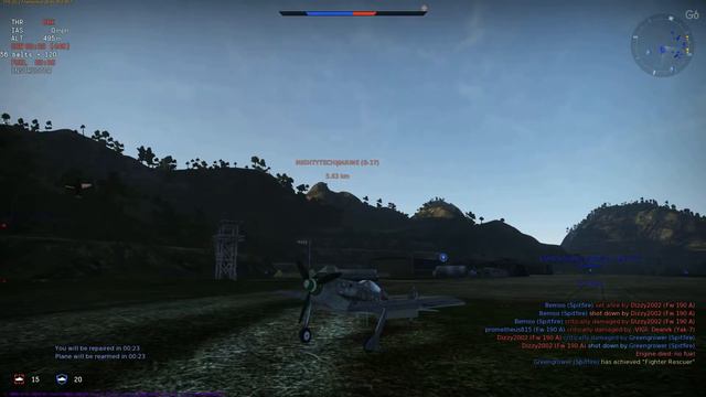 War Thunder Arcade match tier 4 смотреть онлайн