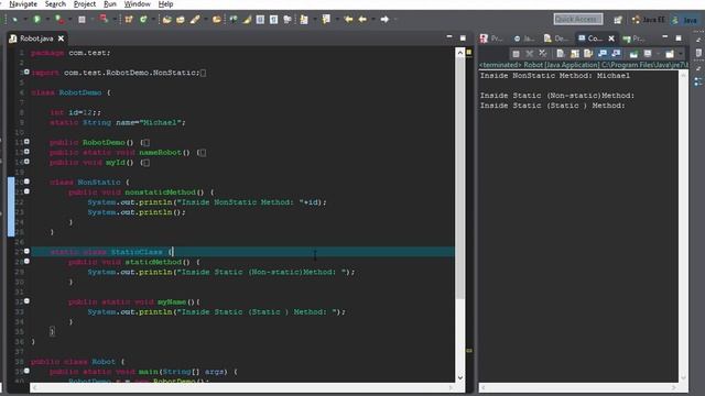 In Java Inner Class, Static inner Class and its property . смотреть онлайн