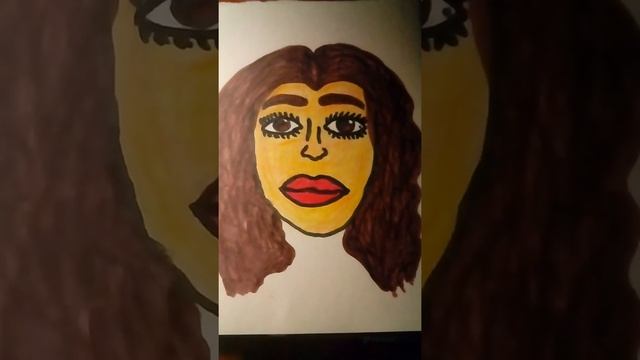 рисуем Милана Хаметову в мультяшном стиле#short смотреть онлайн